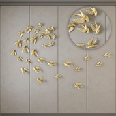 Decorative panels with birds