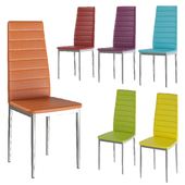 Multi-colored chairs Signal H-261 chrome