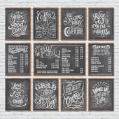 Cafe chalkboards