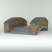 Brick concrete bridge