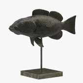 Fish Sculpture - PBR lowpoly 3D model