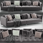 Minotti Andersen Slim 103 Quilt Sofa