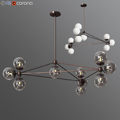 Modo Chandelier 3 Sided 10 Globes rollandhill