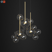 Giopato & Coombes Bolle Circular Chandelier 14 Bubbles