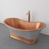 Copper bathtub
