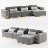 Cantori VIETRI Sectional leather sofa