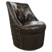 Hooker furniture Segura Leather Swivel Accent Chair