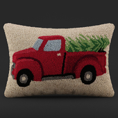 Holiday Tree Haul Hook Wool Lumbar Pillow By August Grove