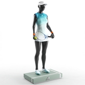 Woman mannequin tennis