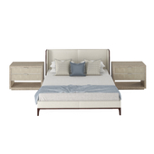 Bed Holly Hunt with nightstand by Bernhardt