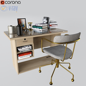 West Elm Deckup Giona Office Desk And Chair