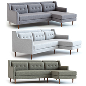 West Elm Crosby 2-Piece Sectional