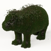 Hippo Grass Topiary