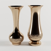 Vases gold set