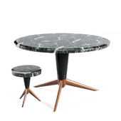 Eichholtz Dining table Milady and Side table Milady