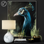 Peacock Decorative Set