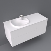 Beyond by Roca base unit base unit with two drawers, one door and SURFEX® basin 1200x505x525