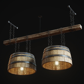 Hand Made Loft Barrel Lamp