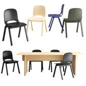 Hem-Touchwood chair&Bookmatch table