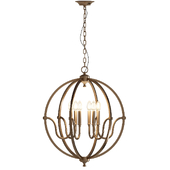 Stanton 6-Light Matte Gold Chandelier