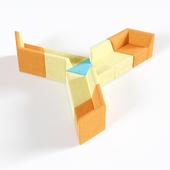 OM Sofa Origami 9-seater