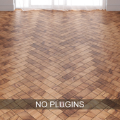 Brown Oak Wood Parquet Floor Tiles vol.009 in 2 types