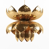 Brass Lotus Pendant Lamp