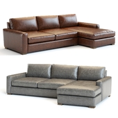 Restoration Hardware Maxwell Leather Sectional