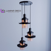 "ОМ" Подвесной светильник Lumina Deco Capri W3 черный