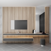 TV wall and dressing table