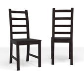 Black wooden IKEA chair KAUSTBY / KAUSTBY chair from IKEA