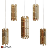 Golden Bamboo Pendant