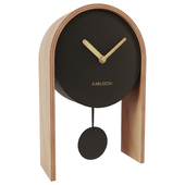 Karlsson Table Clock Smart Pendulum Black