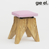 Velour stool by Gie El