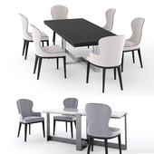 Table Jacques and chair You by Flexform