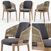 Potocco Velis hand weaved armchair