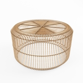 Rattan coffee table