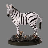 decorative zebra figurine