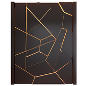 Decorative wall panel with lighting 04