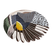 CC-Tapis Feathers Round Carpet