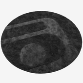 Round carpet Wisp relief circle (minotti)