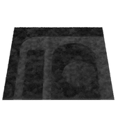 Wisp relief rectangle (Minotti) square carpet