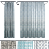 Crate and Barrel Shower Curtain collection 1