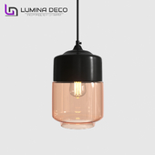 "OM" Suspended Lumina Deco ASTILA lamp black LDP 6807 (BK)