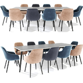 Rochelle Dining Table Chair Set
