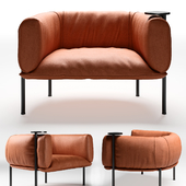 Molinari Rondo armchair with swivel table