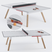 You and Me HPL Tennis Table with Accessories