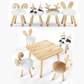 animal wooden set