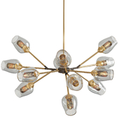 Maxim Savvy  Antique Brass 12-Light Sputnik Pendant