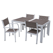 IKEA SJALLAND Table and Chair GRAY